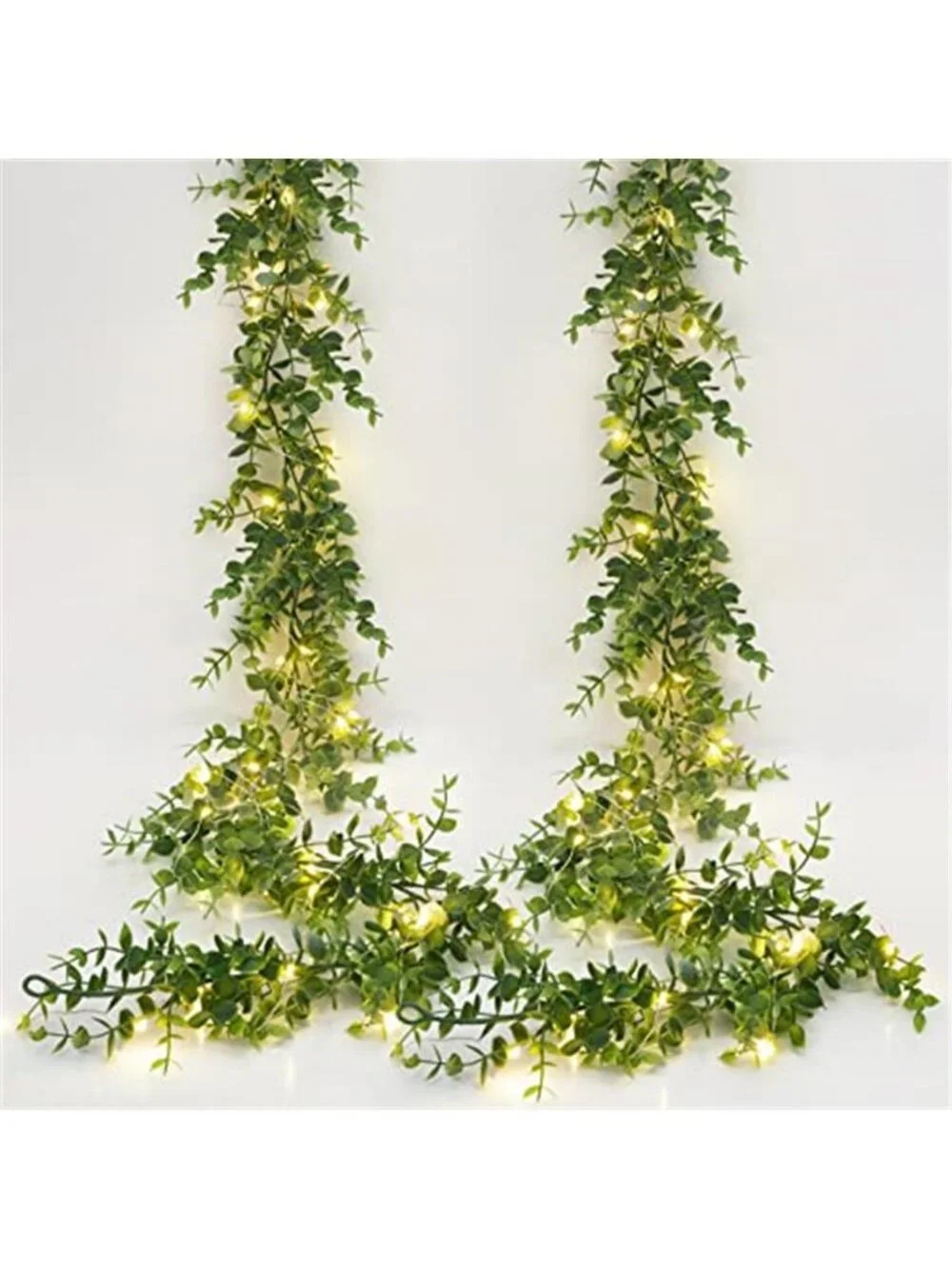 Artificial Eucalyptus Garland LED Lights Faux Greenery Vine Wedding Decor 2 Pack